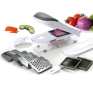 Smile Mom Cấp Thực Phẩm Nhựa Điều Chỉnh Bằng Tay Thực Phẩm Vắt Đa Rau Slicer Shredder