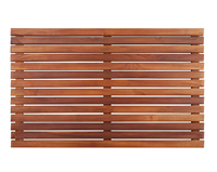 Tapis de douche et de bain en teck de qualité supérieure, plateforme en bois antidérapante pour spa, sauna, piscine, bain à remous, plage, pour l'intérieur et l'extérieur