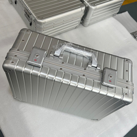 Boîte de transport portable en aluminium personnalisée, étanche, pour extérieur, présentoir, boîte à outils antichoc avec logo personnalisable