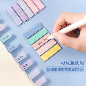 Pet Transparent <b>Sticky</b> Notes Rectangle Waterproof Index Stickers For Student Organization <b>Labeling</b> - Product Image 4