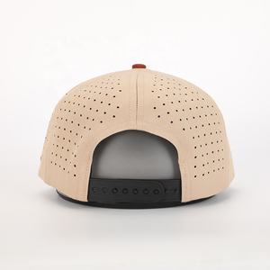 หมวกเบสบอลมีรูตัดด้วยเลเซอร์หมวกโพลีเอสเตอร์5แผงกันน้ำ Gorras - Product Image 5