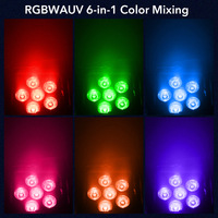 4PCS 6*18W RGBWA UV 6in1 DMX Batterie sans fil LED Par New Stage Lights Uplight pour Party DJ KTV Nightclubs