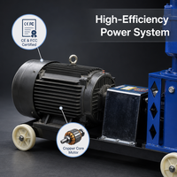 Machine à granulés d'aliments pour animaux KWS150 à moteur diesel, moulin à granulés en acier inoxydable, équipement de traitement à haute efficacité