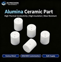 Isolateur en céramique d'alumine haute fréquence, support cylindrique multi-trous, base pour équipement électrique industriel et textile, pièces en céramique