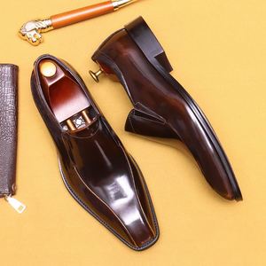 Chaussures habillées Oxford pour homme en cuir véritable, style britannique, à lacets, pour mariage, affaires, avec détails à pampilles, respirantes, semelle en caoutchouc - Product Image 3