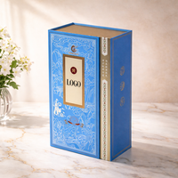 Boîte d'emballage de luxe en matériaux recyclés sur mesure, finition mate, pour spiritueux, vin, whisky, vodka, OEM ODM, pelliculage mat