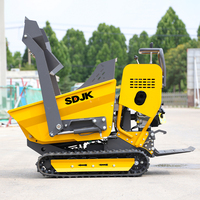 Kostenloser Versand Mini-Raupendumper CE EPA Landwirtschaftlicher Transport Geländegängiger Selbstladender Dumper Raupenkipper Mini-Dumper 500kg