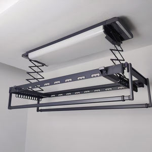 Luxury Smart Clothes Drying Rack New Curved-<b>Light</b> Smart Clothes Drying Rack Home Balcony Assistant - Product Image 3