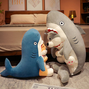 40/70/100cm Funny Shark Dogs & <b>Cat</b> Doll Plush Toys Bed Pillow Mock Doll Plush Toy Pillows Sleeping Dolls Gifts for <b>Kid</b> - Product Image 4