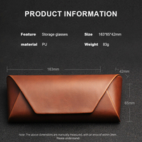 Étui de Luxe pour Lunettes de Soleil, Marron et Noir, Haute Qualité, Protection pour Lunettes, Rabat Magnétique, en Cuir PU Souple, Étuis à Lunettes Personnalisables