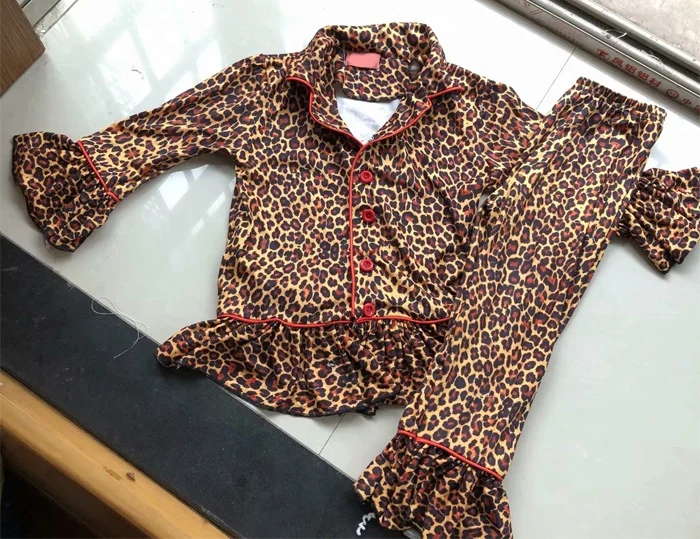 PJ-010 от оригинального производителя onlywheel в прямая Рождественская Пижама, комплект одежды для семьи с леопардовым принтом трикотажная пижама из бутика комплект пижамы для детей