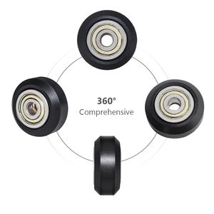 Rulman silindiri v-yuvası alüminyum profil Perlin kayışlı kasnak ile CNC plastik Pom büyük küçük tekerlek - Product Image 4