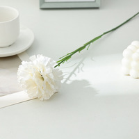 Hochwertige Mehrfarbige Einzelne Nelke Künstliche Blume Wohnzimmer-Dekoration Perfektes Muttertagsgeschenk