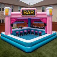 Bar flottant gonflable en PVC pour fêtes - Tente personnalisable avec impression de logo gratuite - Bar de piscine
