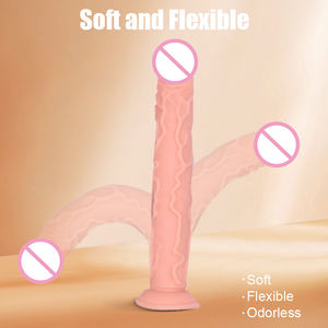 Enorme Dildo in Silicone Liquido Impermeabile ed Ecologico per Masturbazione Femminile con Funzione Vibrante per il Climax - Product Image 3