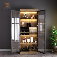 Shangzheng Anpassbarer Esszimmer-Weinschrank Guter Preis Wohnzimmermöbel mit Holzpaneel-Stil für Zuhause