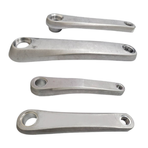 Bras de manivelle de vélo en argent anodisé de précision, fabriqué à Taïwan, composants en aluminium forgé CNC, accessoires de vélo OEM - Product Image 2