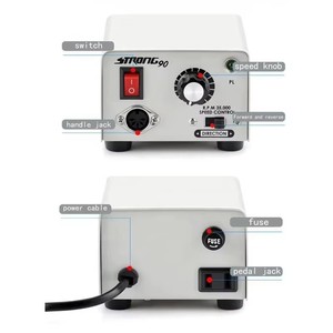 STRONG 90 Control Box Micromotor Handpiece <b>Nail</b> Drills Manicure Machine Pedicure Electric <b>Nail</b> File Kit <b>Nails</b> Art Equipment - Product Image 2