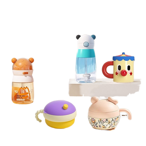 BABLOV Design moderne été Tritan Portable grande capacité tasse mignon enfants fleur Sen aspiration bouilloire en plastique pour hommes femmes - Product Image 1