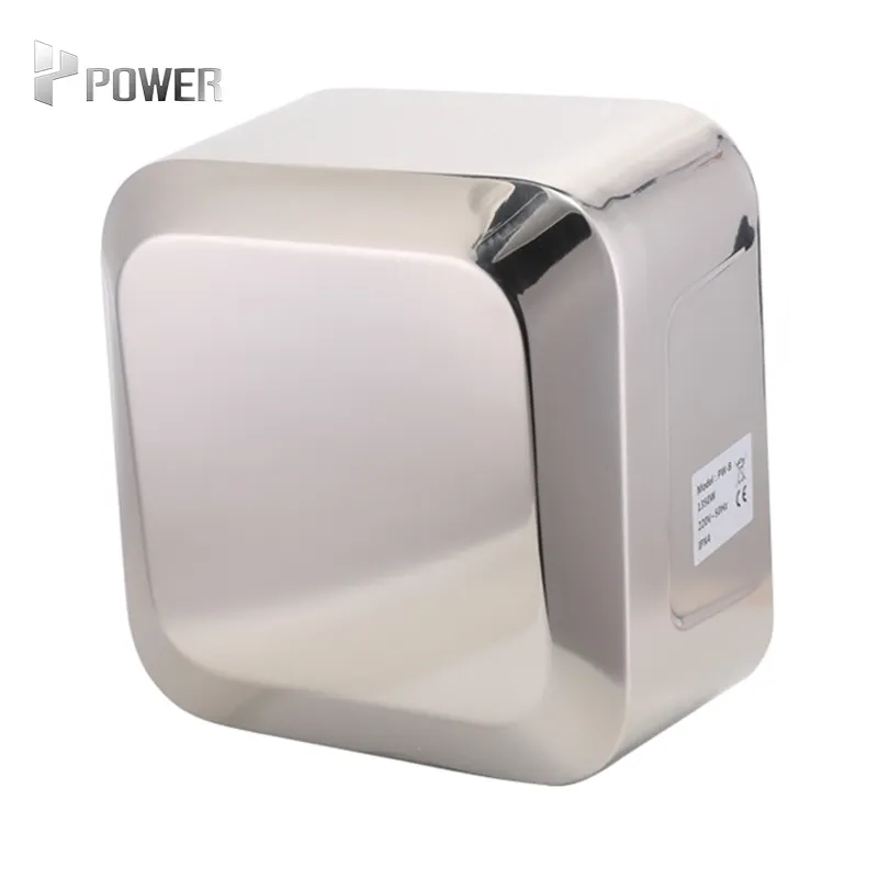 Secador de mão com filtro hepa, alta velocidade montagem na parede acessórios de banheiro sem toque secador de mão 304 aço inoxidável