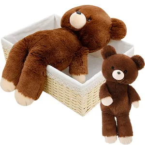 Hot Sale Extra Soft Bear Plush Toys for Kids Gifts Cute Furry Brown Bear Stuffed Plushie Dolls Home Decorations
