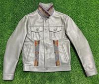 Custom Design Fashion Hochwertige Streetwear Jacke für Herren Custom Logo Herren Lederjacke