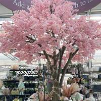 Desain Buatan Tangan Kustom DIY Bunga Sakura Palsu Ukuran Besar Seperti Asli Pohon Bunga Sakura Artifisial untuk Dekorasi Pernikahan dan Rumah