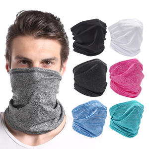 Pabrik Disesuaikan Headwear Luar Ruangan Olahraga Lembut Tabung Kapas Bandana Sublimasi UPF 50 Wajah Putih Bandana Masker Leher Gaiter dengan Earloops - Product Image 6