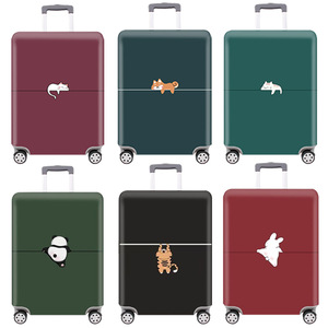 Funda Protectora para Equipaje de Poliéster Delgada en Existencia, Funda Elástica Resistente al Desgaste para Maletas con Estampados de Animales para Viajes - Product Image 1