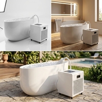 Bain froid en acrylique de luxe pour spa de bien-être à usage commercial