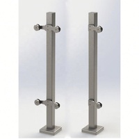 Cristal Balustrades En Acier Inoxydable Mains Courantes Post Pour La Conception D'escalier