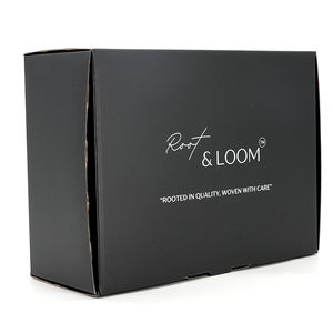 Boîte postale ondulée découpée à l'emporte-pièce personnalisée Emballage <span class=keywords><strong>noir</strong></span> de luxe de style avion avec insertion Boîte d'expédition cadeau recyclable Fabricant - Product Image 5