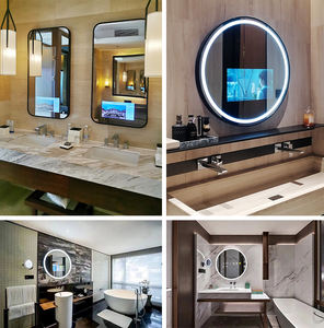 Espejo de TV inteligente Android con retroiluminación LED personalizado para baño TV impermeable con lavabo para baños - Product Image 5