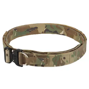 Wosport G-hook cintura con fibbia in metallo Cordura MOLLE Belt con cintura interna in vita per uso quotidiano e Sport all'aria aperta