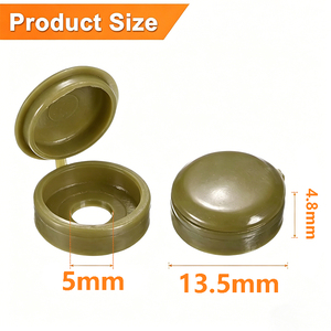 Copricapo a <span class=keywords><strong>vite</strong></span> <span class=keywords><strong>per</strong></span> mobili da parete, coperture decorative in <span class=keywords><strong>plastica</strong></span> <span class=keywords><strong>per</strong></span> bulloni, 100 pz M5, tappi protettivi a scatto, coperture <span class=keywords><strong>per</strong></span> viti e bottoni, accessori hardware - Product Image 2