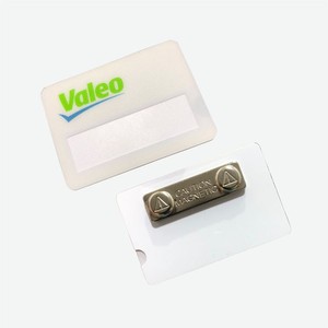 Exquisite Magnetic Plastic Emblem PVC Name Insert Paper Drop Glue Chest <strong>Card</strong> Magnetic Chest <strong>Card</strong> <strong>Pin</strong> Work <strong>Card</strong> - Product Image 3