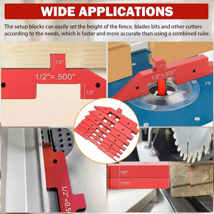 Aluminum Precision Router Table Set up Bars - Elehand Tools