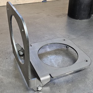 Charnière de fumoir pliable en acier robuste OEM, prédécoupée avec bride amovible, pour la construction de foyers de barbecue Texas - Product Image 2