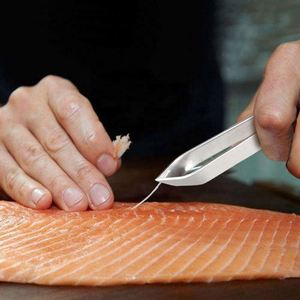 Utensilios de Cocina en Oferta, Pinzas para Pescado de Acero Inoxidable, Pinzas para Alimentos con Puntas Dentadas, Juego de Pinzas para Cocinar - Product Image 3