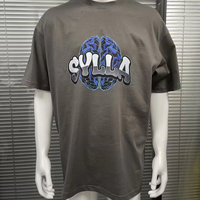T-shirt graphique DTG/DTF personnalisé de haute qualité, uni, 100% coton, coupe ample et oversize, pour hommes, t-shirts vierges