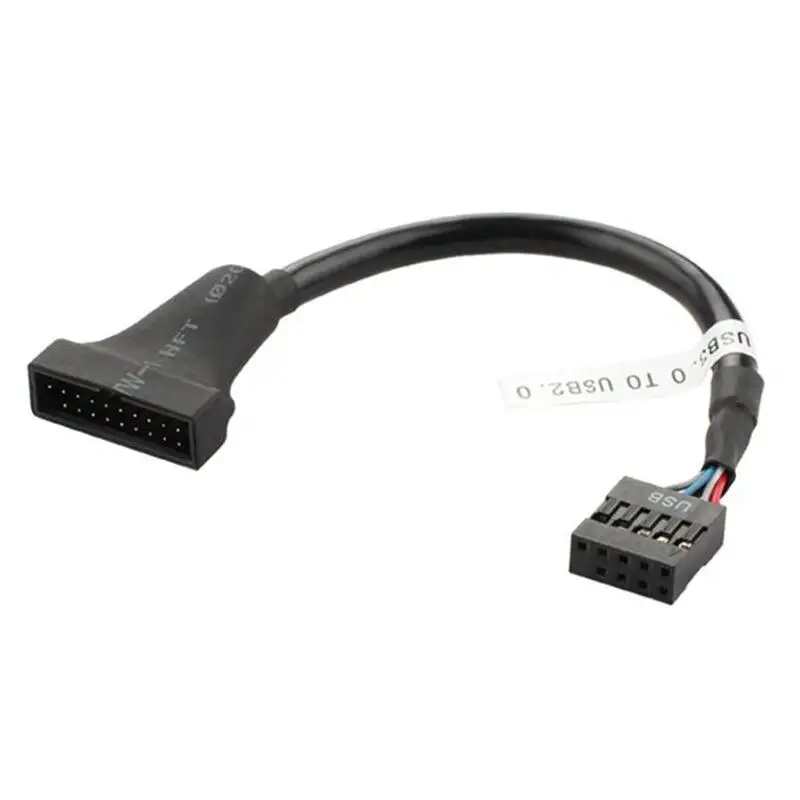 Carte mère interne USB 2.0 9 broches vers USB 3.0 20 broches câble adaptateur carte mère pont câble