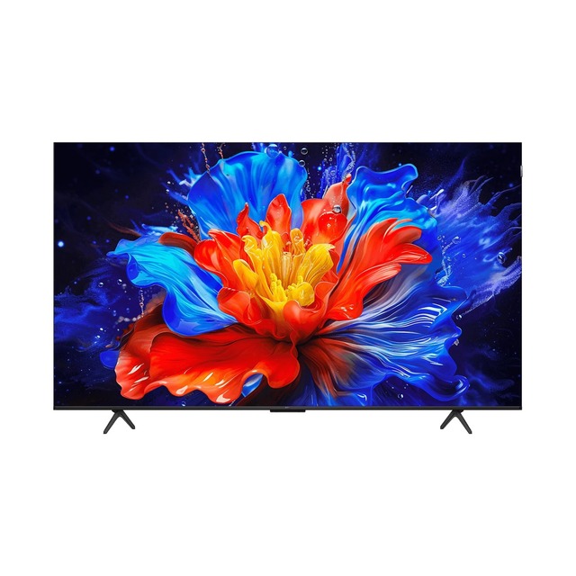 43 55 75 Inch QLED 4K Smart Android 15 TV Frameless Ultra Slim DVB-T2 S2 Google TV for Europe Middle East Market Wholesale