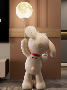Escultura <span class=keywords><strong>de</strong></span> Resina Artística <span class=keywords><strong>de</strong></span> Alta Gama, Perro <span class=keywords><strong>de</strong></span> Dibujos Animados, Gran Escultura para Decoración del Hogar - Product Image 4