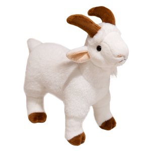 Vente flash - Peluche - Compagnon réconfortant - Peluche ultra douce 30 cm Animaux de la ferme - 2 couleurs assorties Chèvre réaliste - Product Image 1