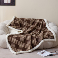 Selimut Tempat Tidur Flanel Fleece Lapis Ganda Grosir Selimut Lempar Sofa Tempat Tidur