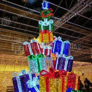 Giant <b>LED</b> Christmas <b>Tree</b> Gift Box <b>Light</b> Motif Decoration for Outdoor Landscape Project - Product Image 3