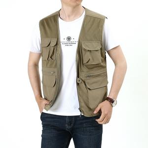 Gilet tattico da uomo ad asciugatura rapida gilet tattico ultraleggero da arrampicata con più tasche gilet da pesca primavera estate - Product Image 6