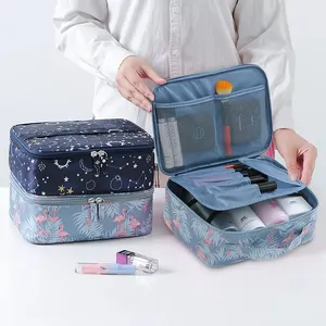 방수 메이크업 케이스 구획 여성 여행 화장품 케이스 주최자 Oem 메이크업 가방