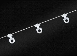 Glissières en plastique largement populaires S Ruflette Wave Ripple Fold Curtain Track Rails Runners pour motoriser - Product Image 6