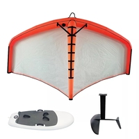 Planche de Surf en carbone/aluminium + feuille d'aile + feuille gonflable cerf-volant de Surf pour le SKI de Surf